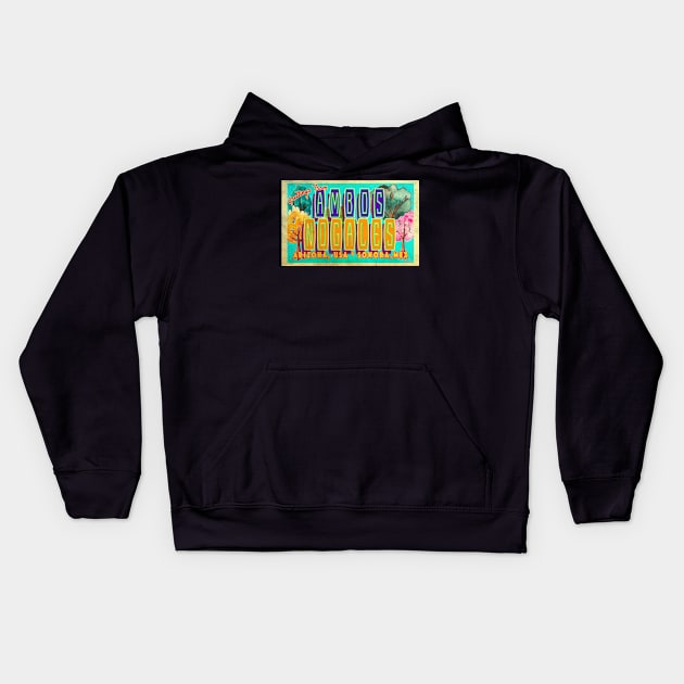 Greetings from Nogales, Arizona Kids Hoodie by Nuttshaw Studios